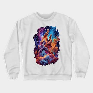 Cosmic Ballet: Nebula's Elegance in Pillars of Creation - cosmic Crewneck Sweatshirt